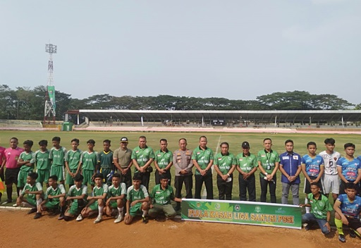 Kasrem 064/MY dan Pj. Gubernur Banten, Buka Pertandingan Sepakbola Piala Kasad Liga Santri PSSI 2022