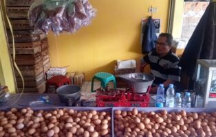 Imbas Pakan Mahal Harga Telor Ayam di Cianjur Meroket