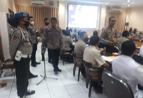 Bidpropam Polda Banten Laksanakan Pengamanan Kegiatan Kapolda Banten Dalam Rangka Taklimat Awal Audit Kinerja Itwasum Polri