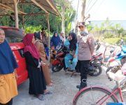 Bhabinkamtibmas Polsek Rangkasbitung Polres Lebak Sampaikan Pesan Kamtibmas Ke Warga Desa Binaan