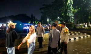 Temui Remaja Di Alun-alun Rangkasbitung, Kapolsek Rangkasbitung Polres Lebak Sampaikan Pesan Kamtibmas