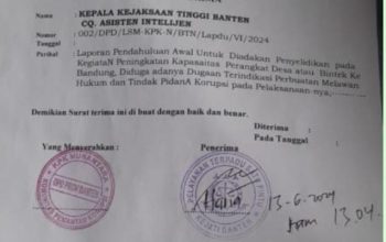 LSM KPK Nusantara Perwakilan Banten : Laporkan Dugaan Korupsi pada Peningkatan Kapasitas atau Bimtek Perangkat Desa Se-Kabupaten Serang